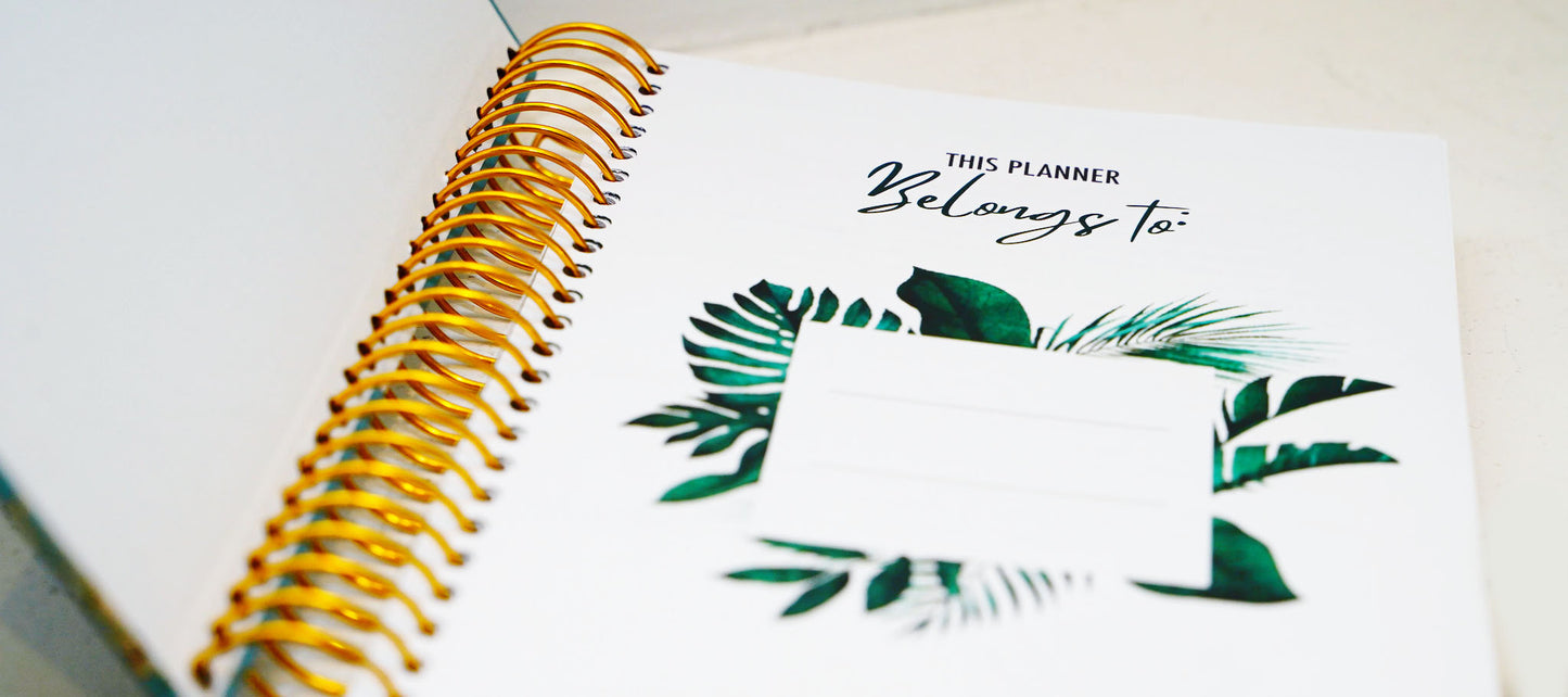 Plan it Claim it Live it planner- Sea Breeze