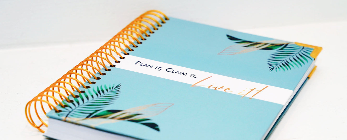 Plan it Claim it Live it planner- Sea Breeze