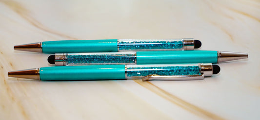 Set of 3 Crystal Ocean pen